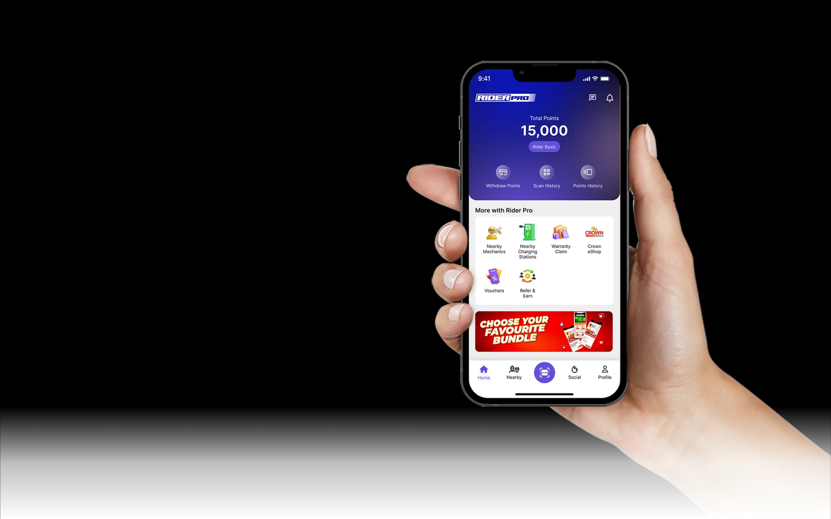 Rider Pro app